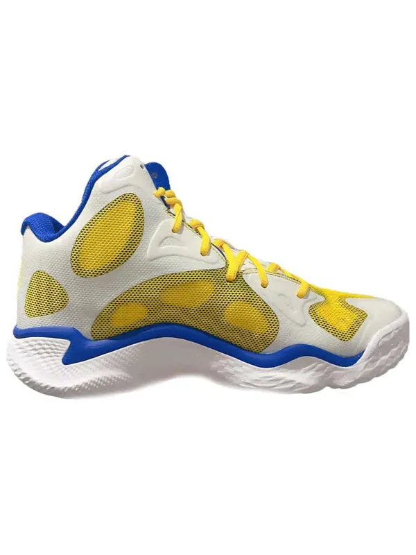 Кроссовки spawn flotro basketball shoes 'white yellow blue' Under Armour — изображение 2 из 3, белый/желтый/синий