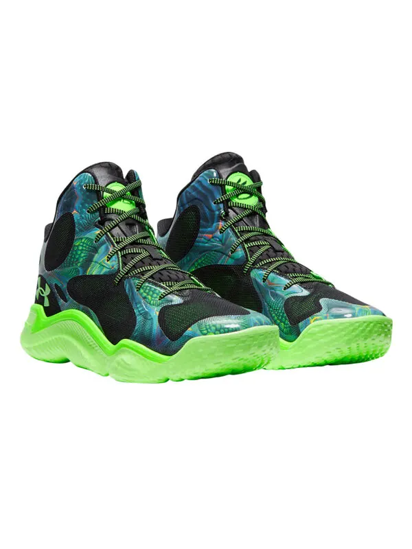 Кроссовки curry spawn flotro 'extraterrestrial' Under Armour — изображение 3 из 4, зеленый/черный