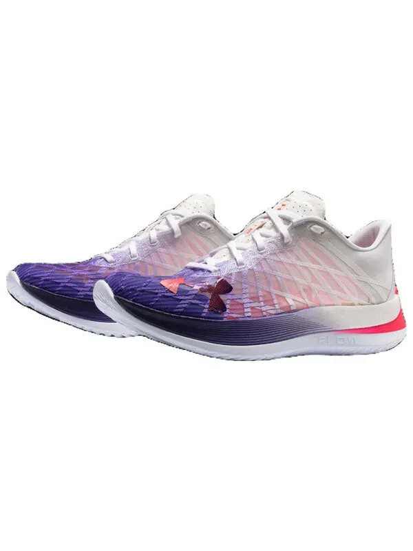 Кроссовки flow velociti elite 'white purple' Under Armour — изображение 3 из 4, белый/синий/розовый