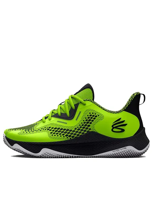 Кроссовки curry hovr splash 3 'lime black' Under Armour — изображение 1 из 4, зеленый/черный