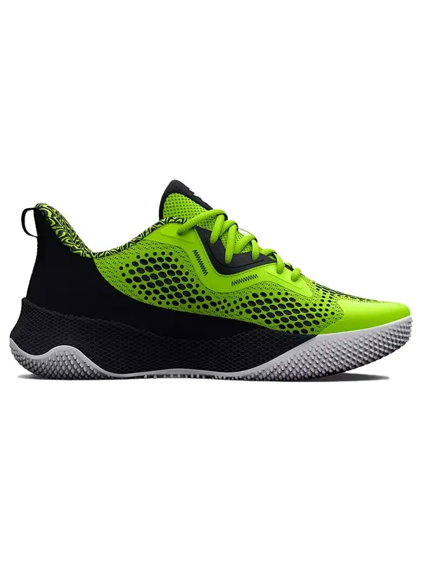 Кроссовки curry hovr splash 3 'lime black' Under Armour — изображение 2 из 4, зеленый/черный