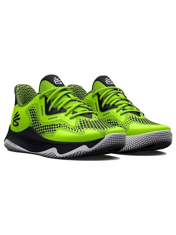 Кроссовки curry hovr splash 3 'lime black' Under Armour — изображение 3 из 4, зеленый/черный