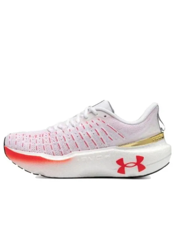 Кроссовки hovr infinite elite shoes 'white metallic gold' Under Armour — изображение 1 из 4, белый/красный/золотистый