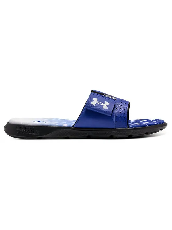 Тапочки mercenary slippers 'blue black' Under Armour — изображение 2 из 4, синий/черный