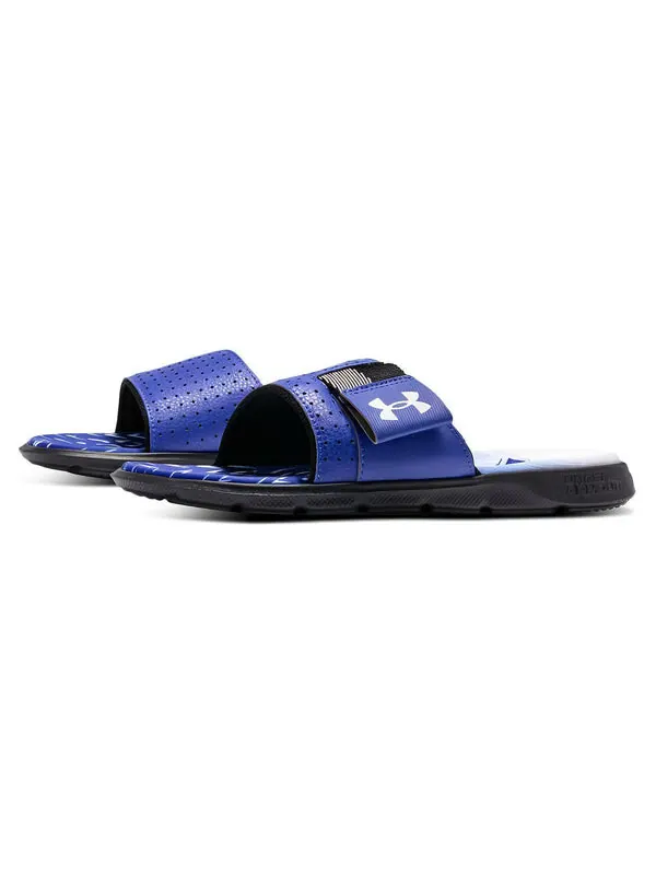 Тапочки mercenary slippers 'blue black' Under Armour — изображение 3 из 4, синий/черный