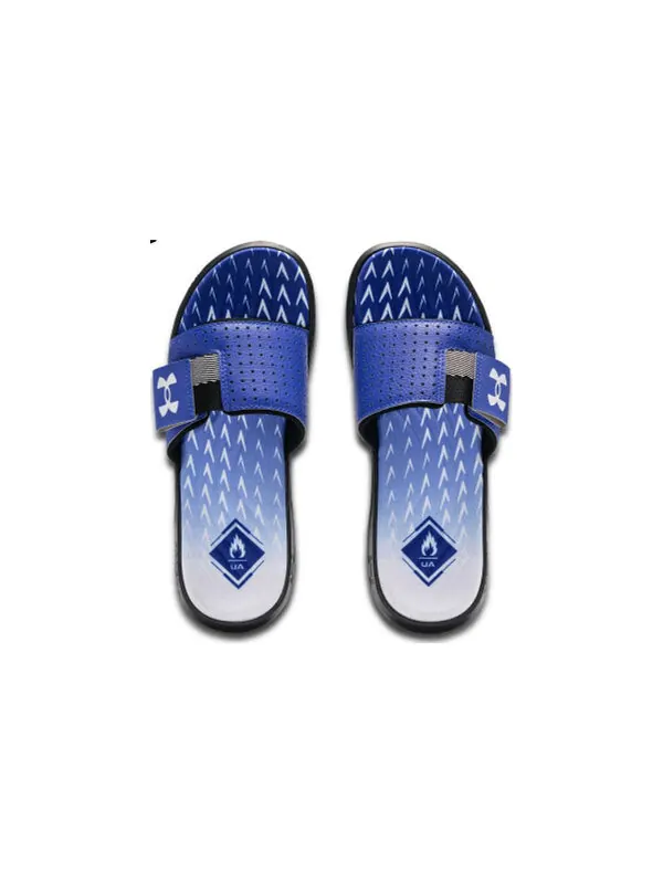 Тапочки mercenary slippers 'blue black' Under Armour — изображение 4 из 4, синий/черный