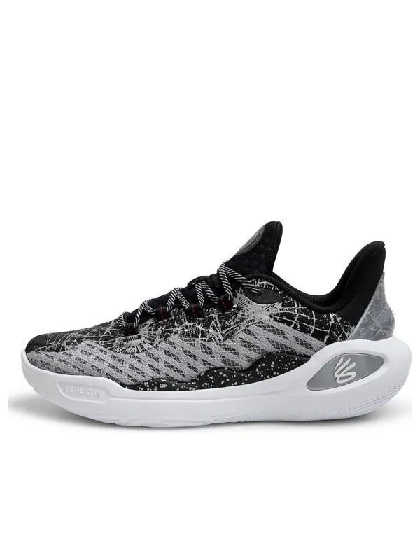 Кроссовки curry 11 basketball shoes 'bruce lee future dragon' Under Armour — изображение 1 из 2, белый/черный/серый