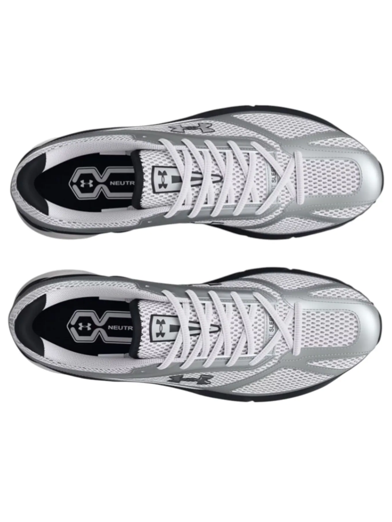 Кроссовки Under Armour HOVR Apparition 'White Metallic Silver' — изображение 3 из 4, серебряный
