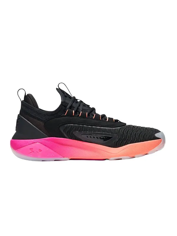 Кроссовки project rock 7 'black pink' Under Armour — изображение 2 из 4, черный/розовый/оранжевый