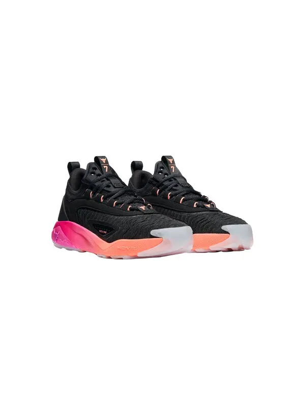 Кроссовки project rock 7 'black pink' Under Armour — изображение 3 из 4, черный/розовый/оранжевый