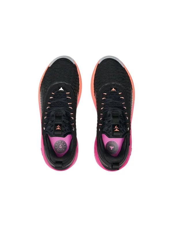 Кроссовки project rock 7 'black pink' Under Armour — изображение 4 из 4, черный/розовый/оранжевый