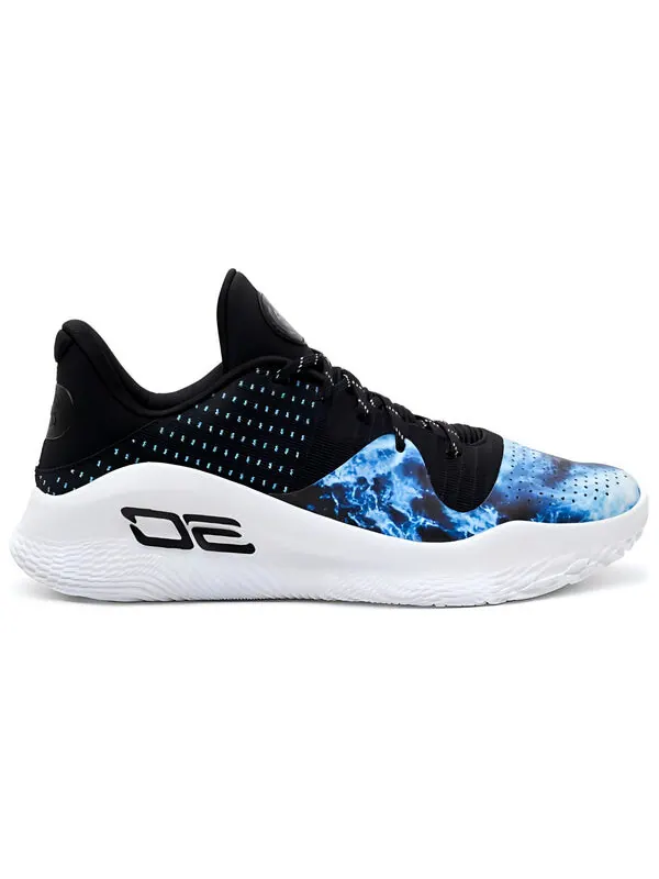 Кроссовки x bruce lee curry 4 low flotro 'dark water' Under Armour — изображение 2 из 4, черный/синий
