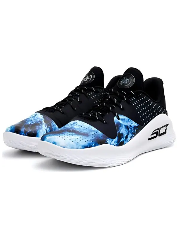 Кроссовки x bruce lee curry 4 low flotro 'dark water' Under Armour — изображение 3 из 4, черный/синий