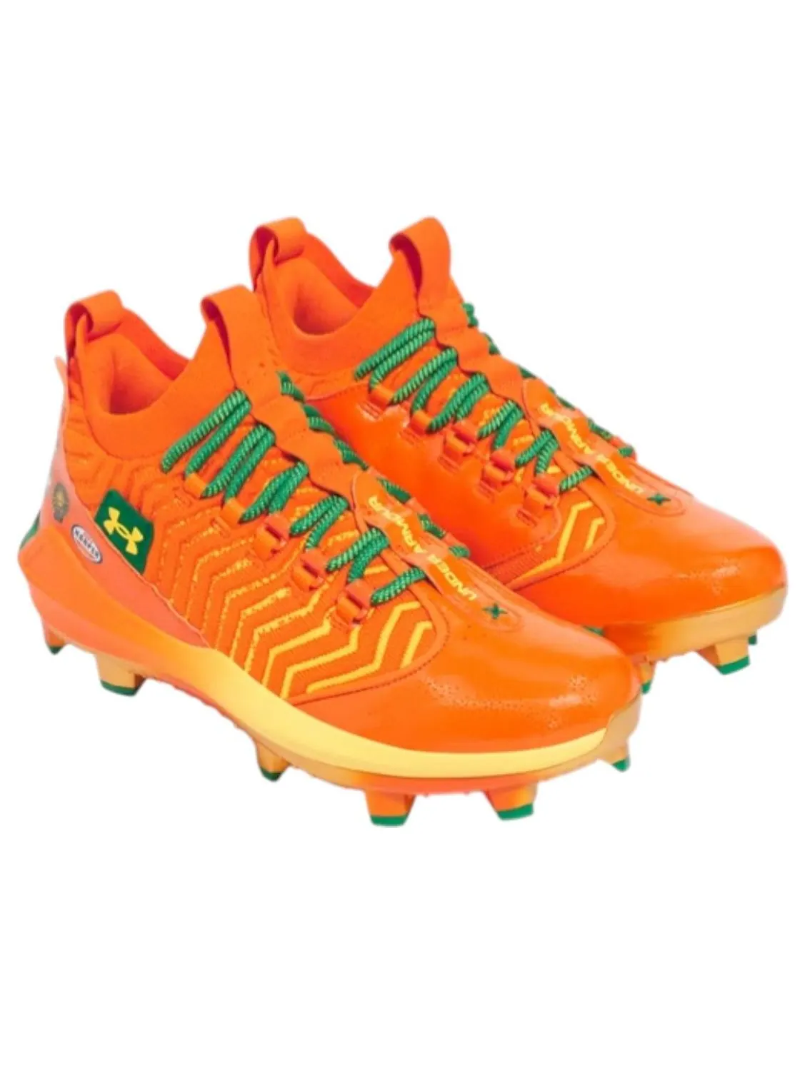 Кроссовки Under Armour Harper 9 Pro TPU 'Bring The Juice' — изображение 3 из 4, оранжевый/зеленый