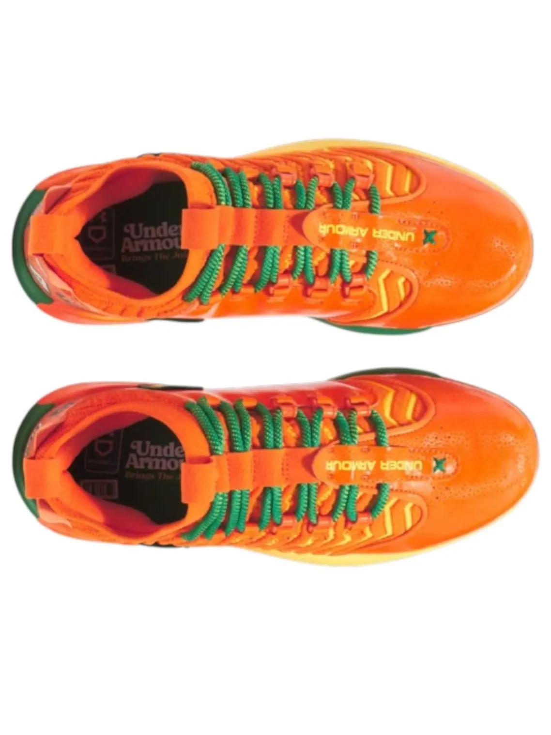Кроссовки Under Armour Harper 9 Pro TPU 'Bring The Juice' — изображение 4 из 4, оранжевый/зеленый
