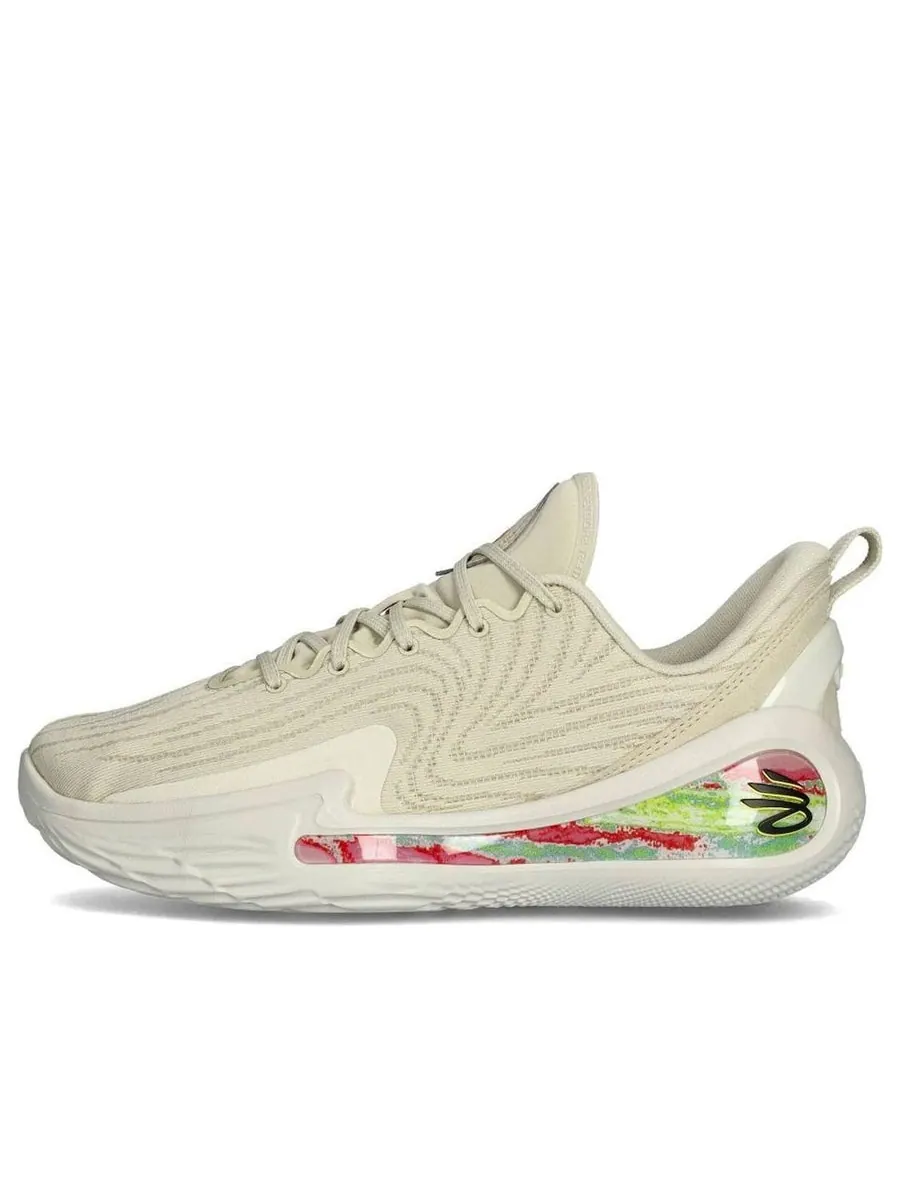 Кроссовки Under Armour Curry Flow 12 'Saturn' — изображение 1 из 6, бежевый