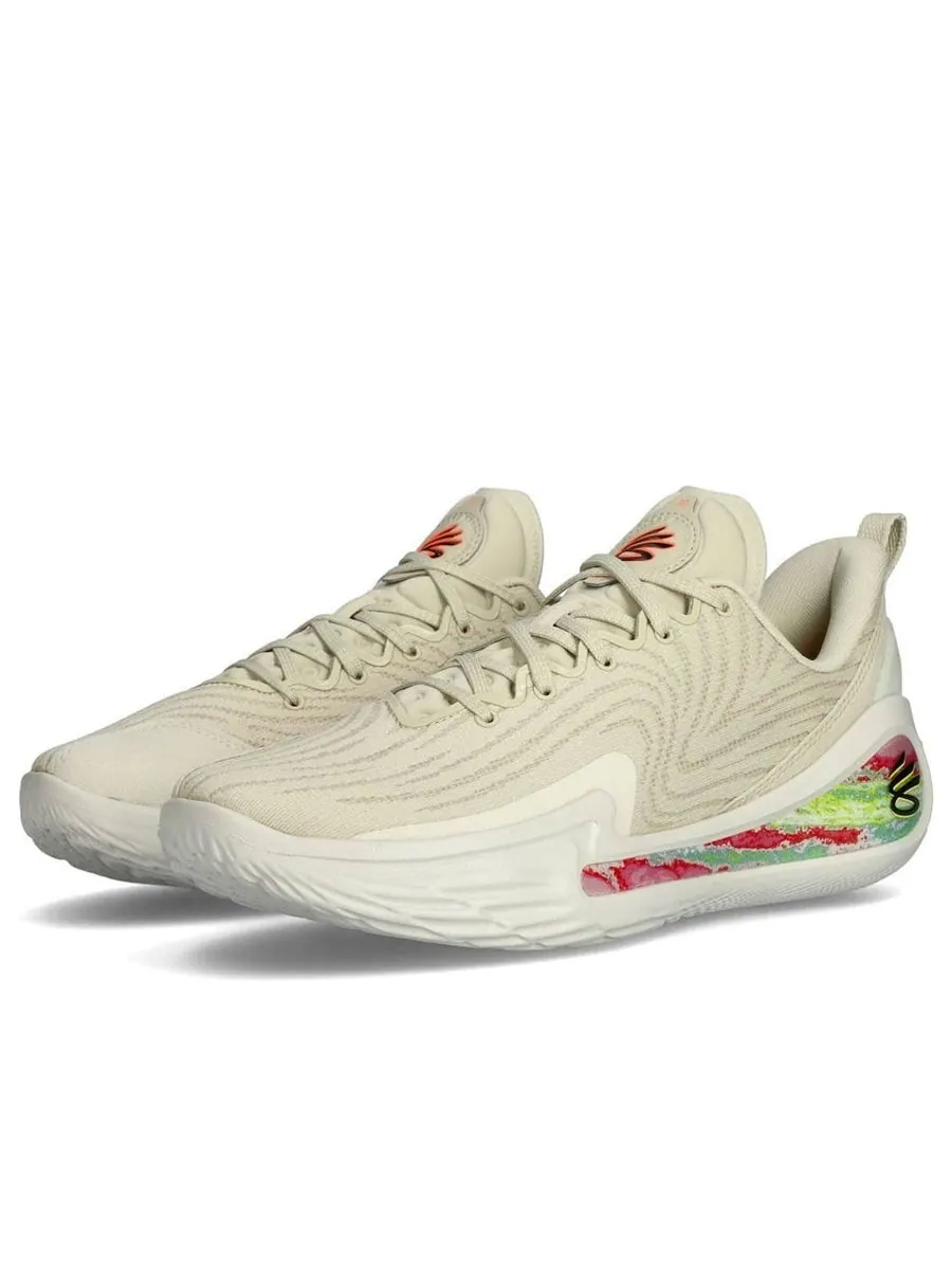 Кроссовки Under Armour Curry Flow 12 'Saturn' — изображение 3 из 6, бежевый
