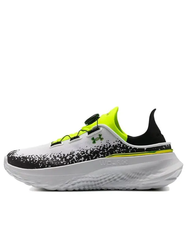 Кроссовки slipspeed mega 'white high vis yellow' Under Armour — изображение 1 из 4, белый/черный/желтый