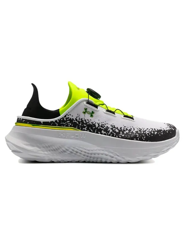Кроссовки slipspeed mega 'white high vis yellow' Under Armour — изображение 2 из 4, белый/черный/желтый