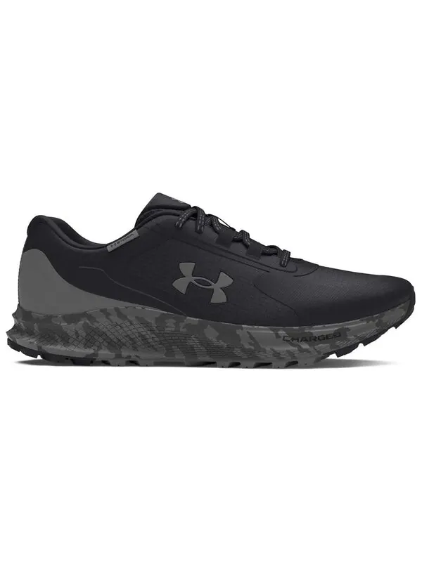 Кроссовки charged bandit trail 3 'black castlerock' Under Armour — изображение 2 из 4, черный//белый
