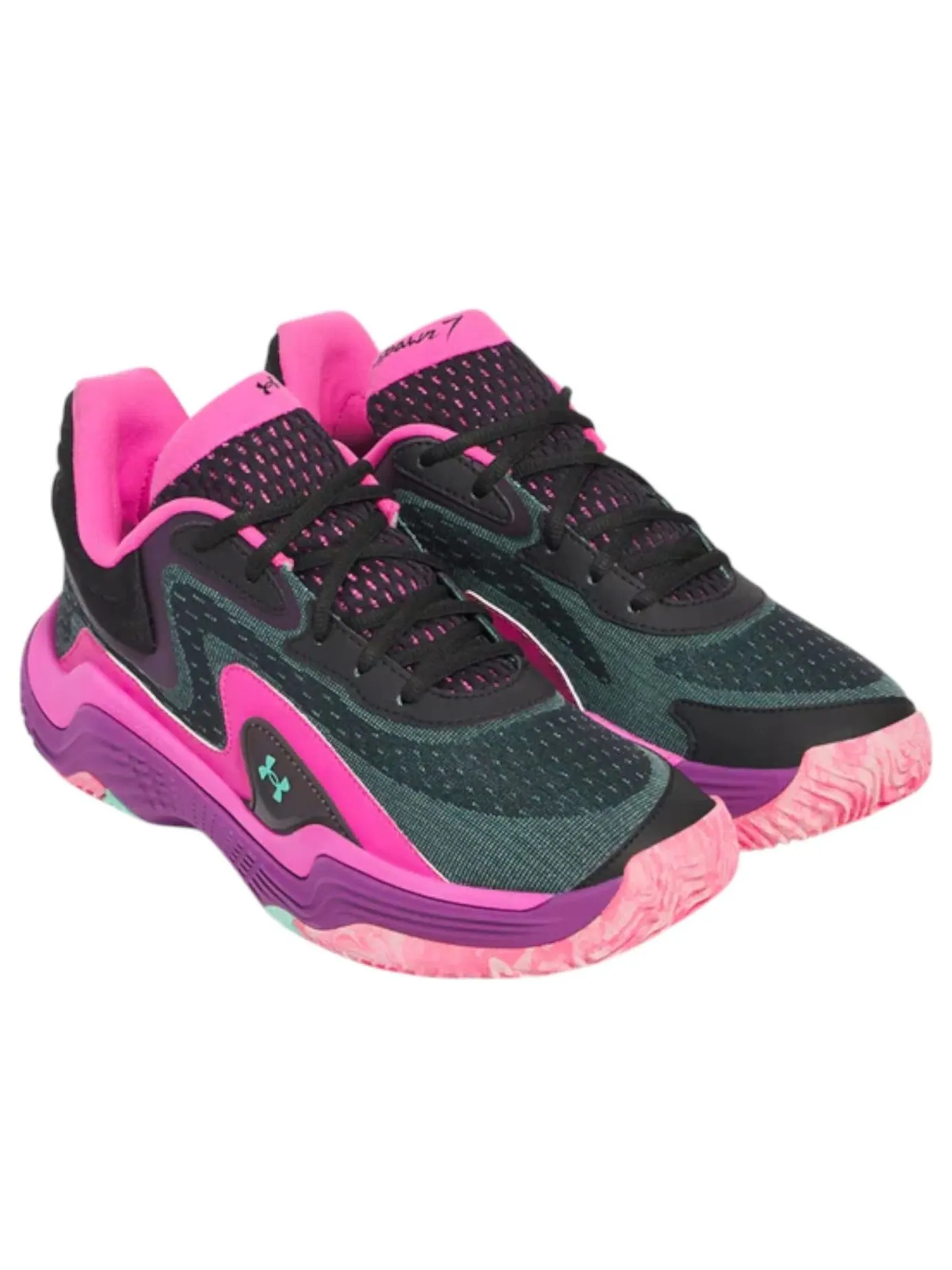 Кроссовки Under Armour Spawn 7 'Hoopnotic' — изображение 3 из 5, фиолетовый