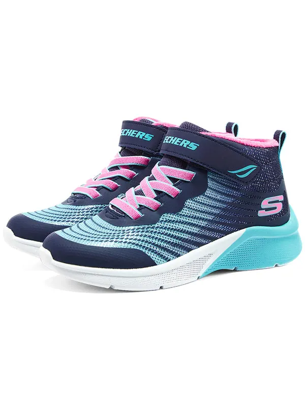 Кроссовки girls microspec rejoice racer 'navy light blue pink' Skechers — изображение 3 из 4