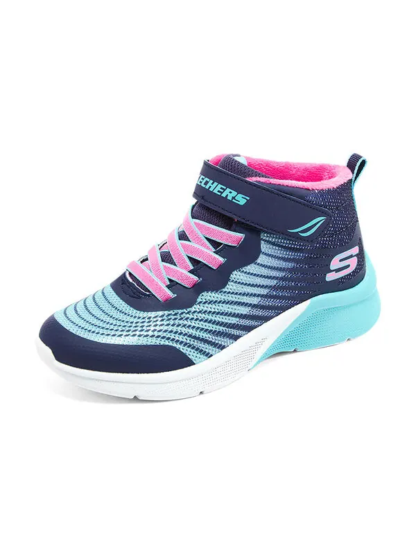 Кроссовки girls microspec rejoice racer 'navy light blue pink' Skechers — изображение 4 из 4