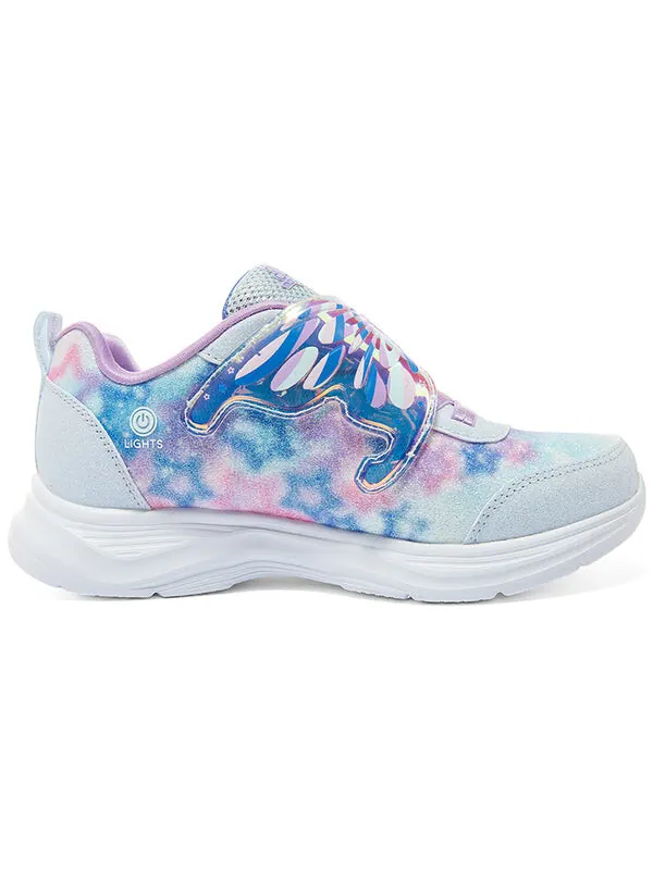 Кроссовки glimmer kicks-fairy chaser lighted sneakers 'blue multi' Skechers — изображение 2 из 4, синий/мульти