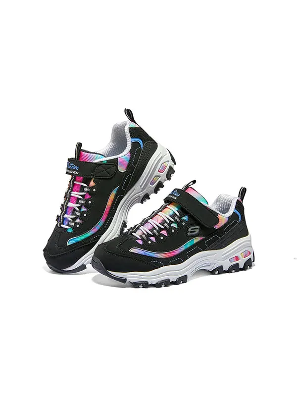 Кроссовки dlites 'black multi' Skechers — изображение 3 из 4, черный/мульти