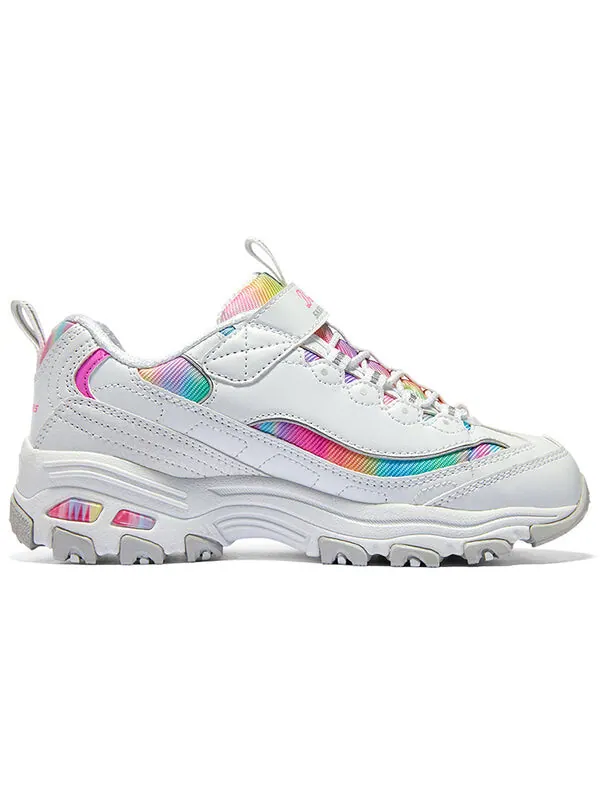 Кроссовки dlites low 'white multi' Skechers — изображение 2 из 4