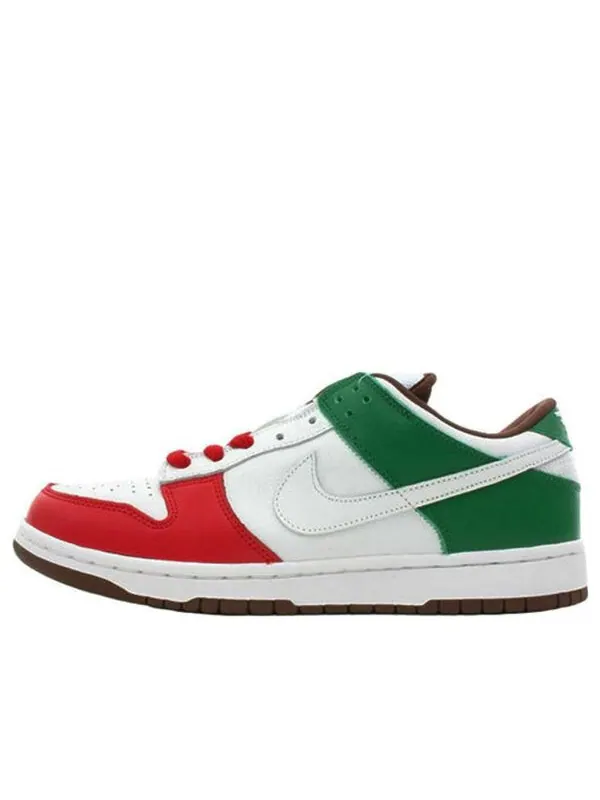 Кроссовки sb dunk low pro Nike — изображение 1 из 3, белый/зеленый/красный