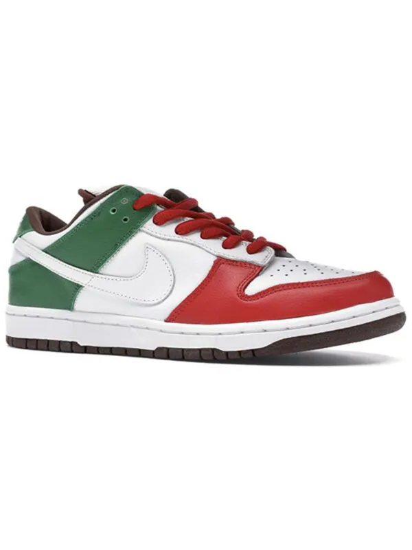 Кроссовки sb dunk low pro Nike — изображение 2 из 3, белый/зеленый/красный