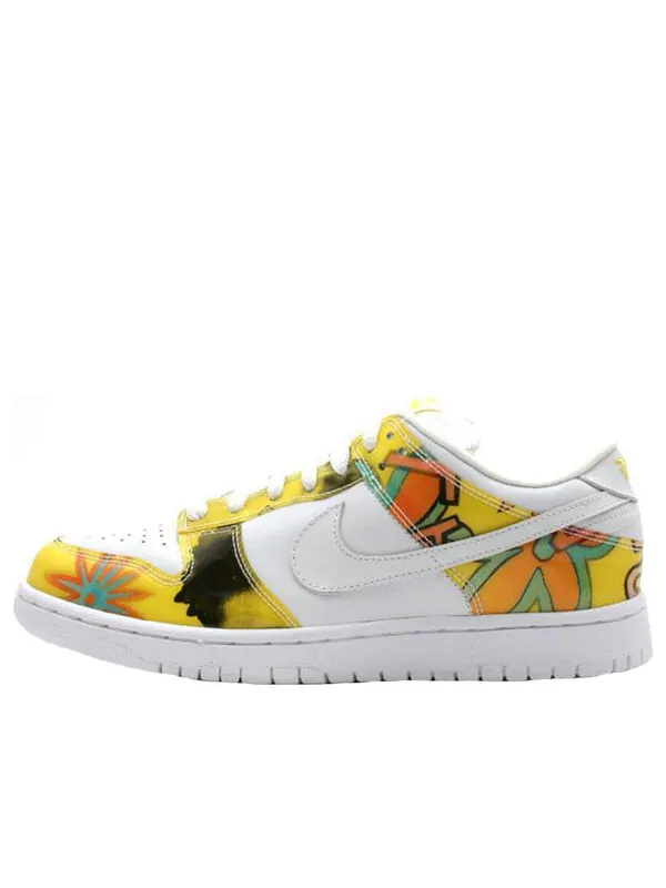Кроссовки sb dunk low pro Nike — изображение 1 из 3, белый/желтый