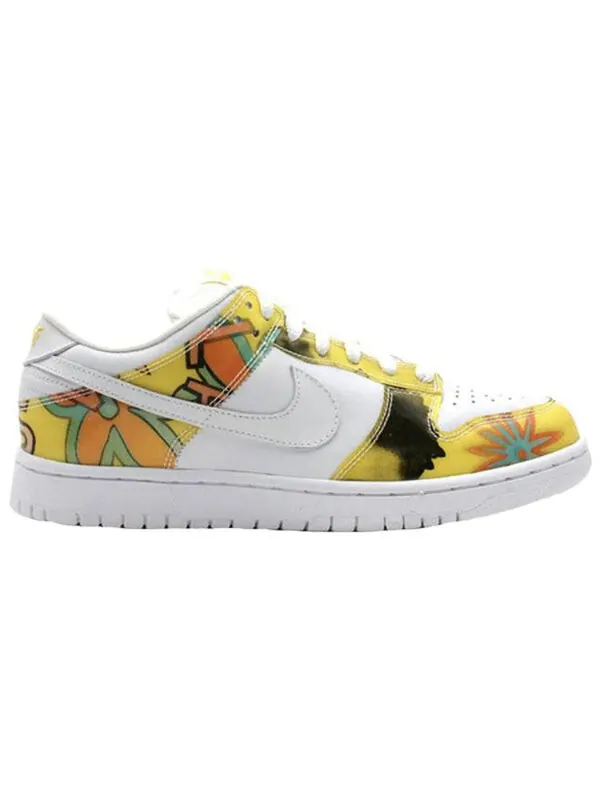 Кроссовки sb dunk low pro Nike — изображение 2 из 3, белый/желтый