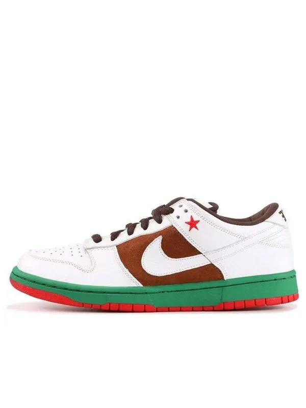 Кроссовки sb dunk low pro Nike — изображение 1 из 4, белый/коричневый/зеленый