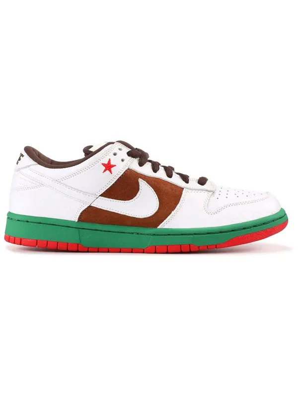 Кроссовки sb dunk low pro Nike — изображение 2 из 4, белый/коричневый/зеленый