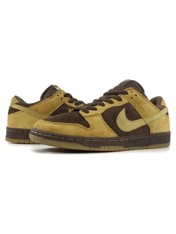 Кроссовки sb dunk low pro Nike — изображение 3 из 4, коричневый/желтый