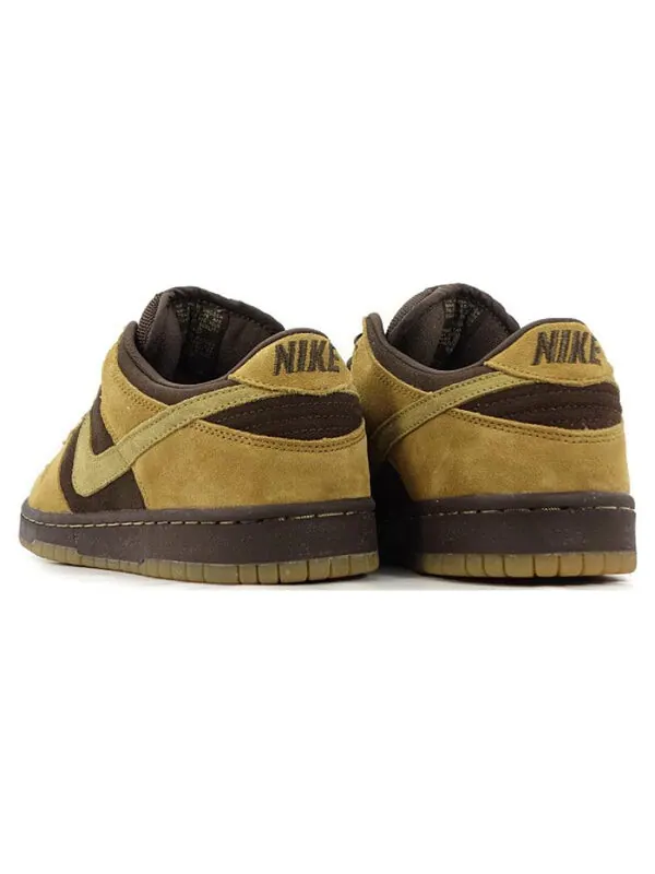 Кроссовки sb dunk low pro Nike — изображение 4 из 4, коричневый/желтый
