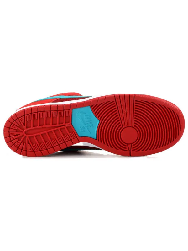 Кроссовки sb dunk low pro Nike — изображение 4 из 4, зеленый/красный