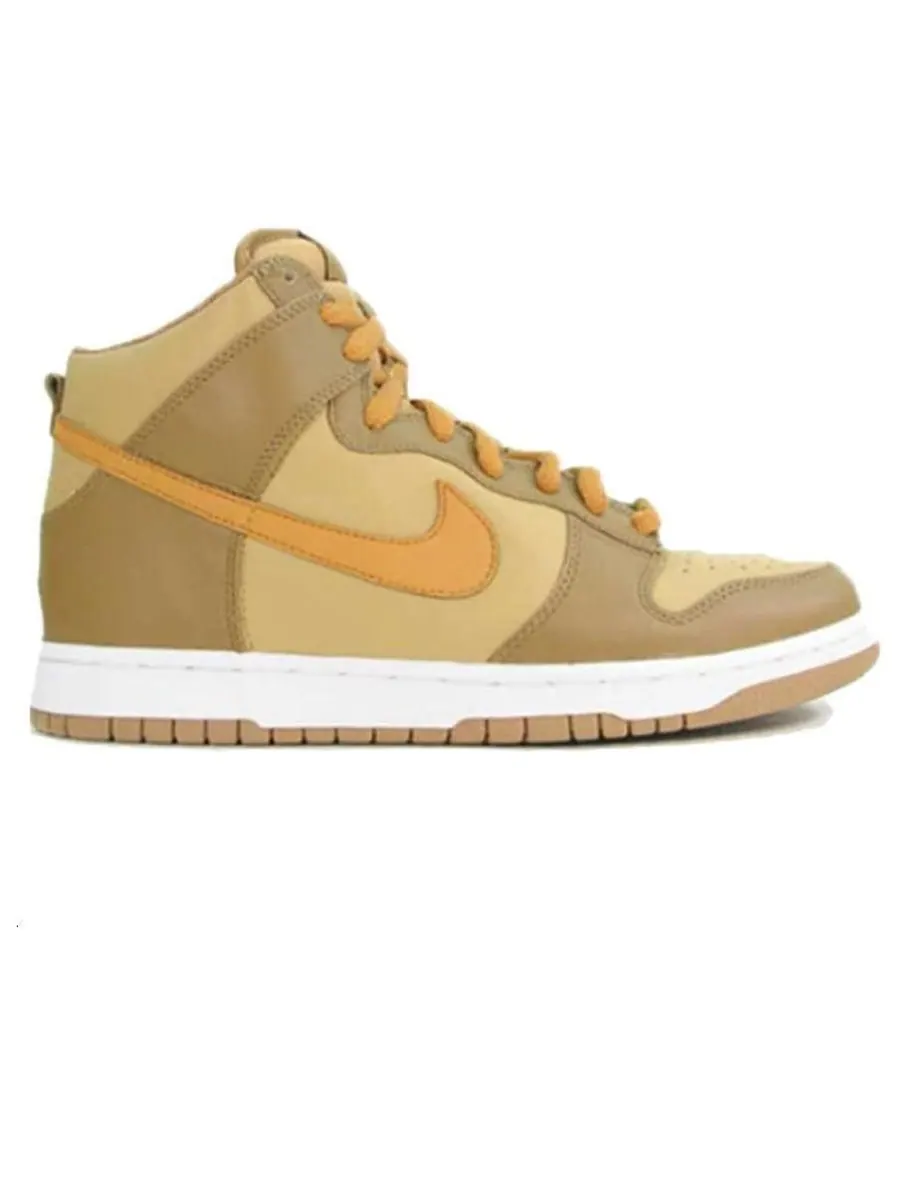 Кроссовки Nike Dunk High LE 'Hay Maple Taupe' — изображение 2 из 2, бежевый