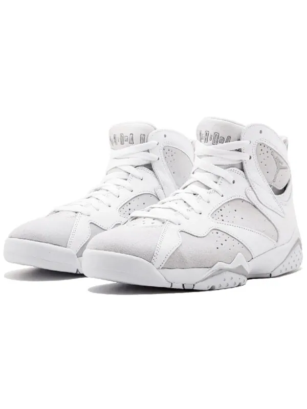 Кроссовки 7 retro 'pure money' Air Jordan — изображение 3 из 4, платиновый/белый