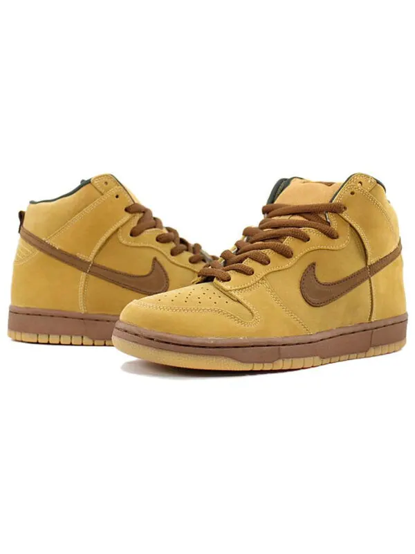 Кроссовки sb dunk high pro 'wheat' Nike — изображение 3 из 4, бежевый