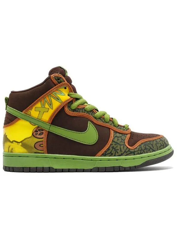 Кроссовки sb dunk high pro Nike — изображение 2 из 4, коричневый