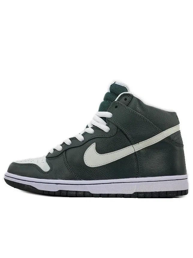 Кроссовки Nike SB Dunk High Pro 'Dark Green White' — изображение 1 из 1, зеленый