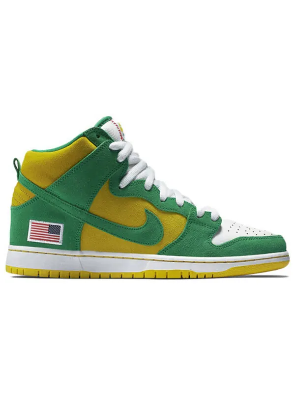 Кроссовки sb dunk high pro Nike — изображение 2 из 3, зеленый