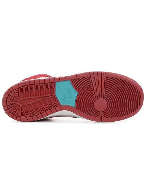 Кроссовки sb dunk high pro Nike — изображение 4 из 4, красный/красный/белый