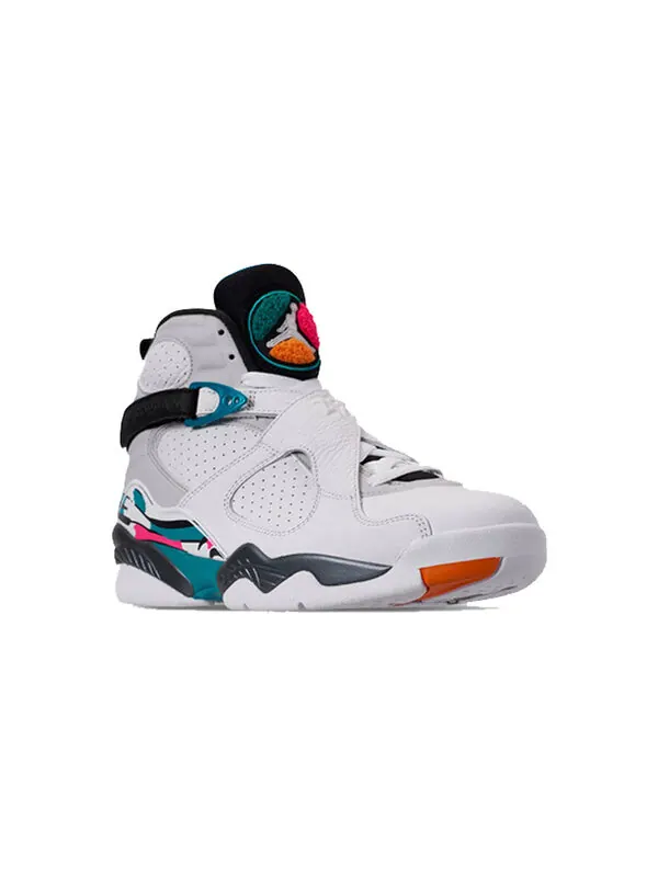 Кроссовки 8 ретро Air Jordan — изображение 2 из 4, белый/зеленый-серый