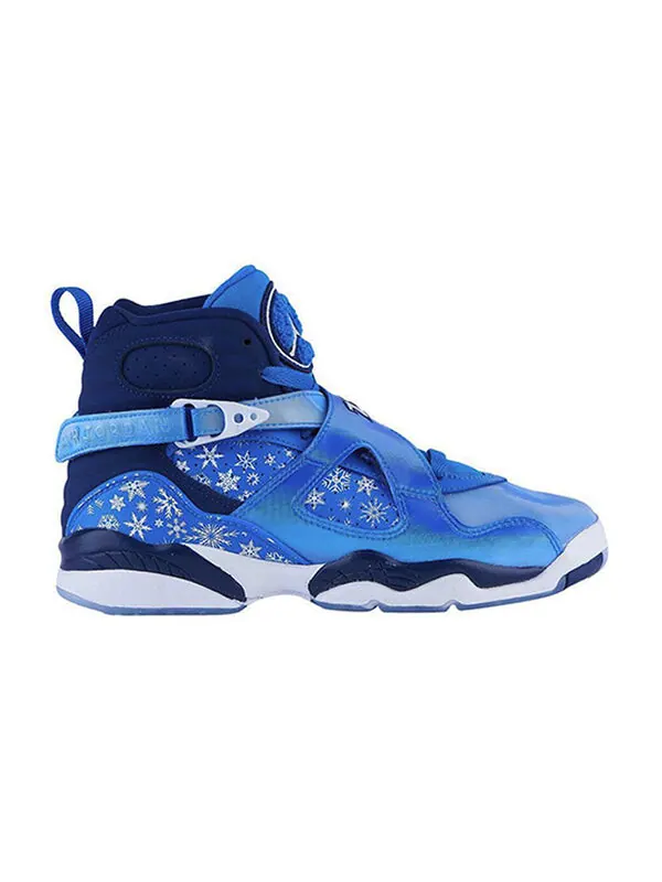 Кроссовки 8 retro 'snowflake' Air Jordan — изображение 2 из 4, синий/белый