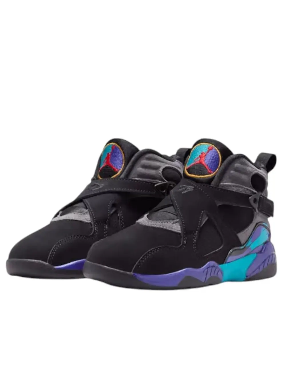 Кроссовки (PS) Air Jordan 8 Retro 'Aqua' — изображение 3 из 5, черный