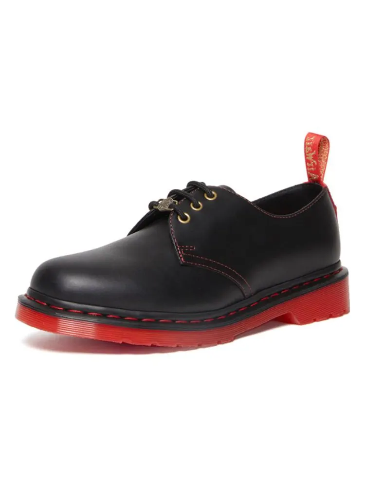 Ботинки Dr. Martens 1461 «Год Кролика», кожаные — изображение 2 из 5, черный/красный